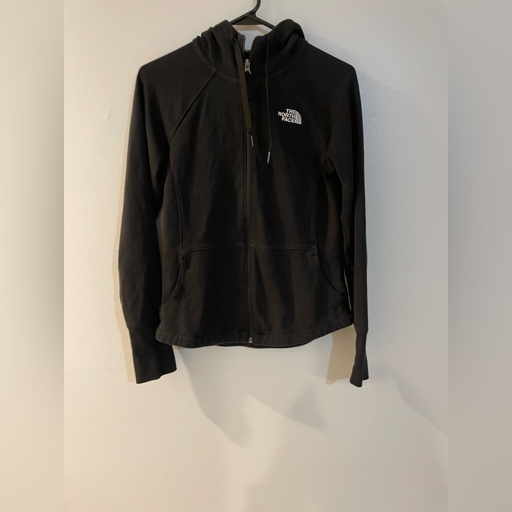 The North Face Women's size small full zip hoodie jacket in Black.